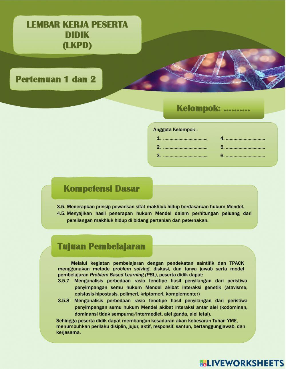 Penyimpangan Semu Hukum Mendel