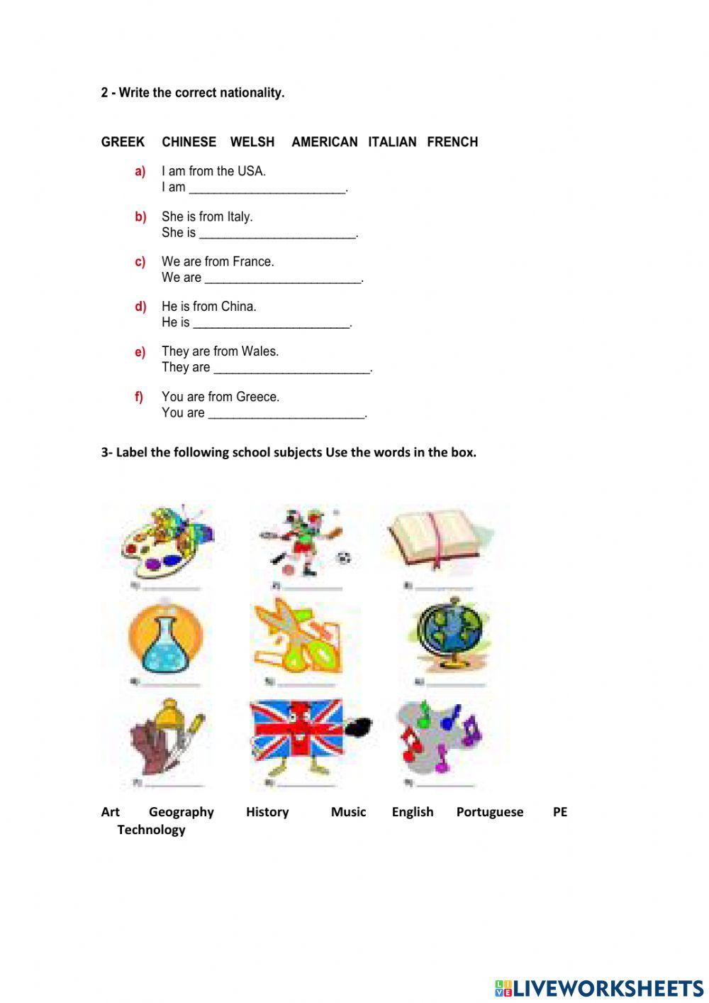 Free time activities