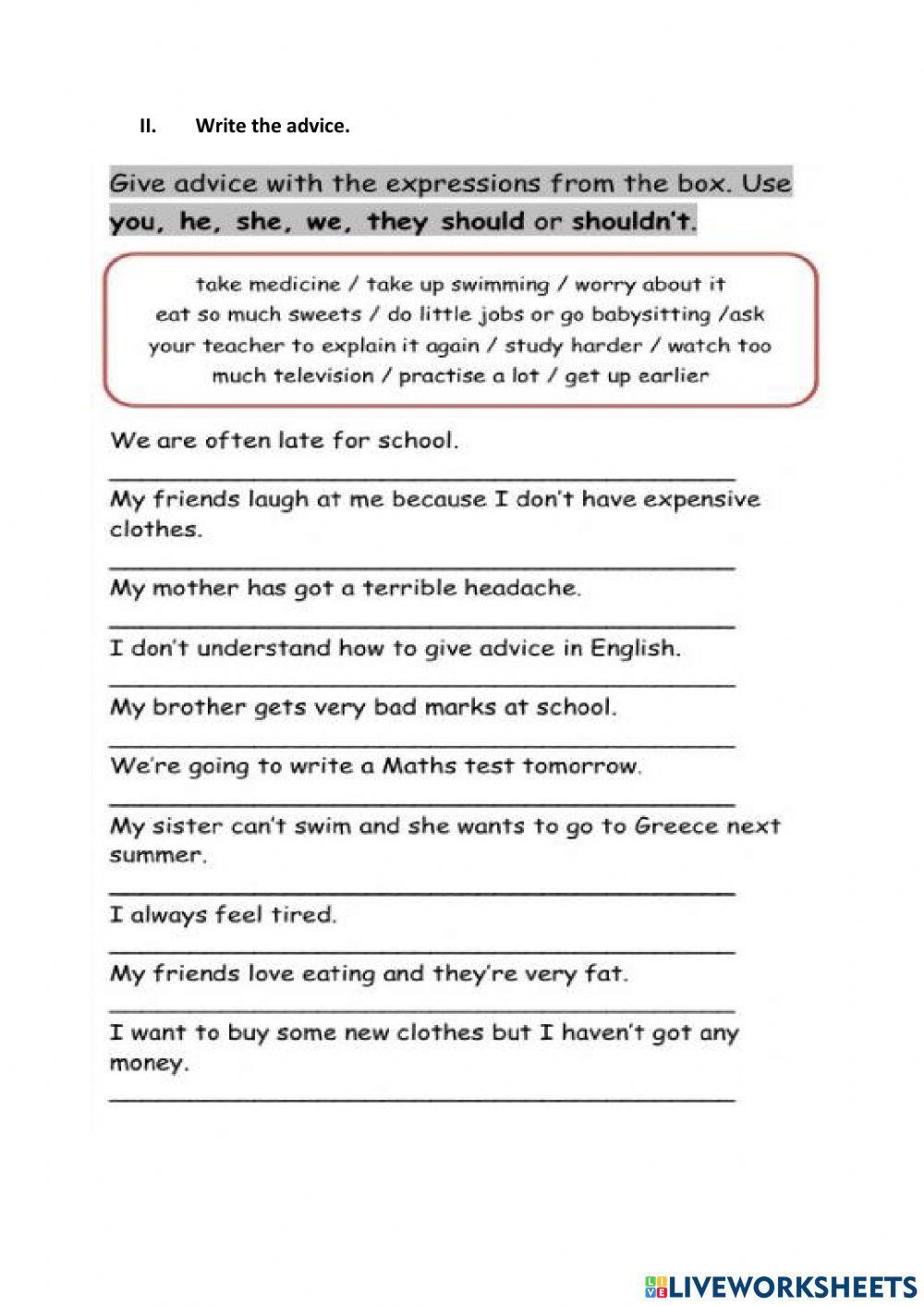 Unit test CH3 P5 worksheet | Live Worksheets