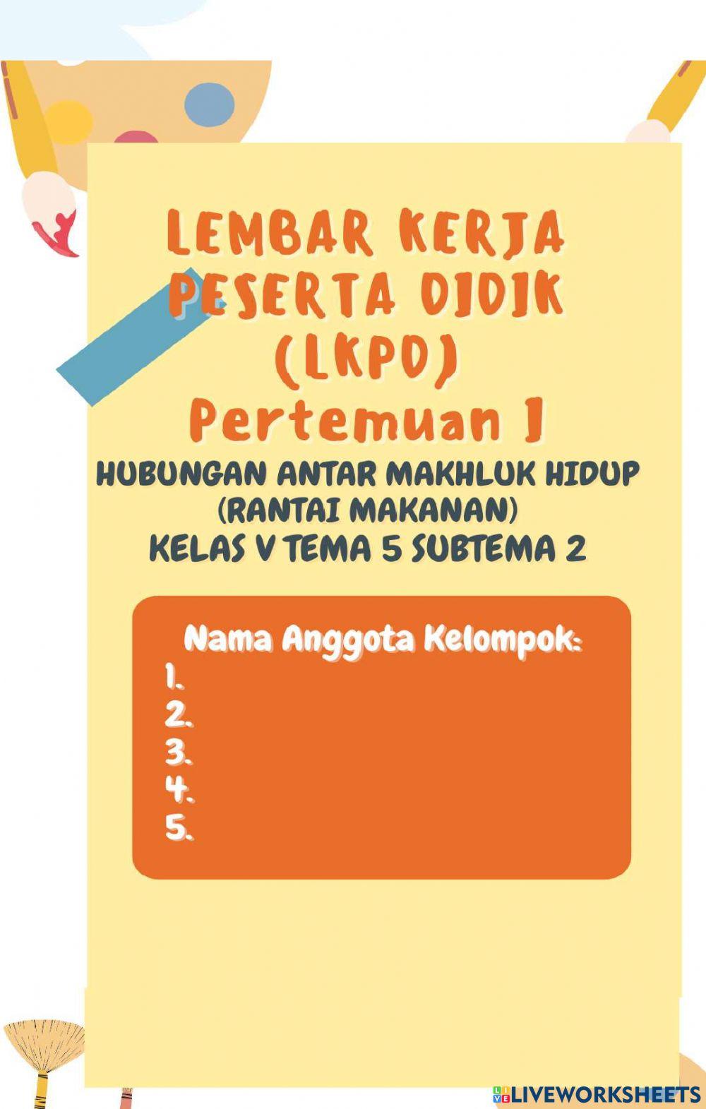 LKPD Rantai Makanan