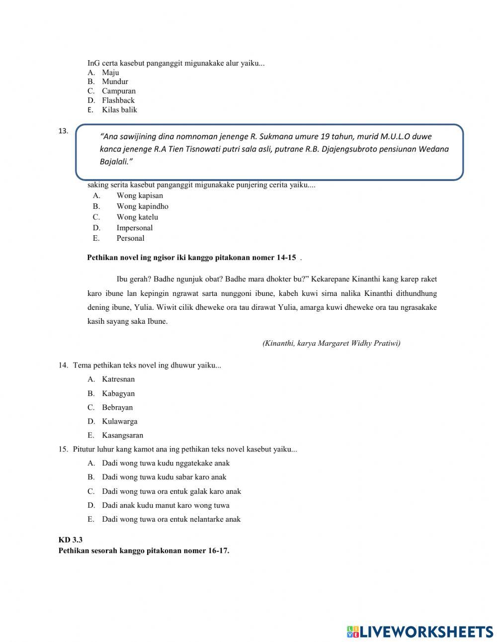 PAS Bahasa Jawa XI 22-23