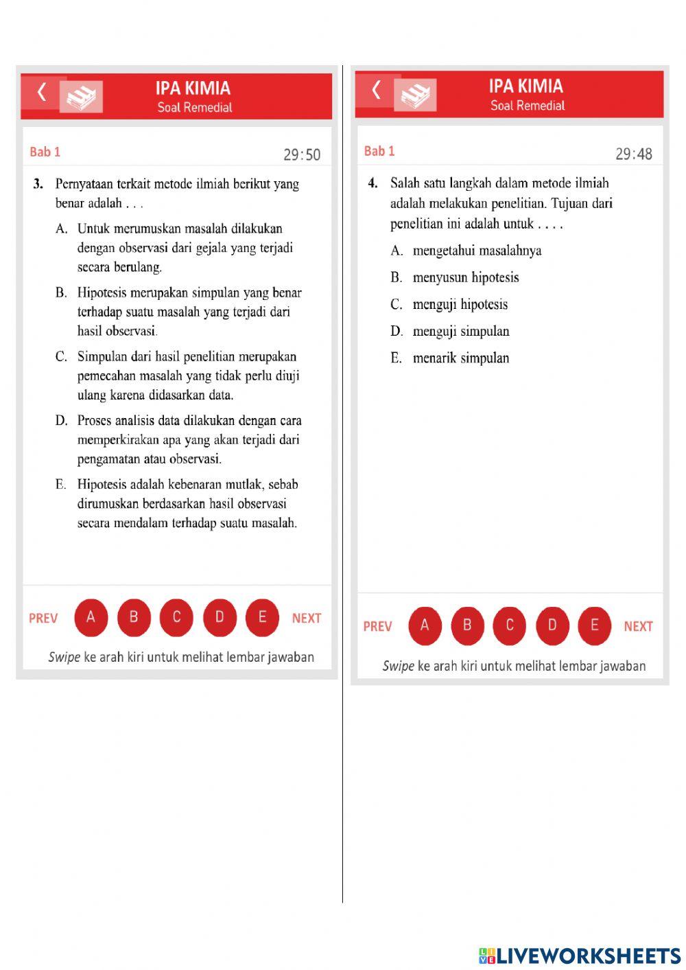 Evaluasi Bab I Kelas X