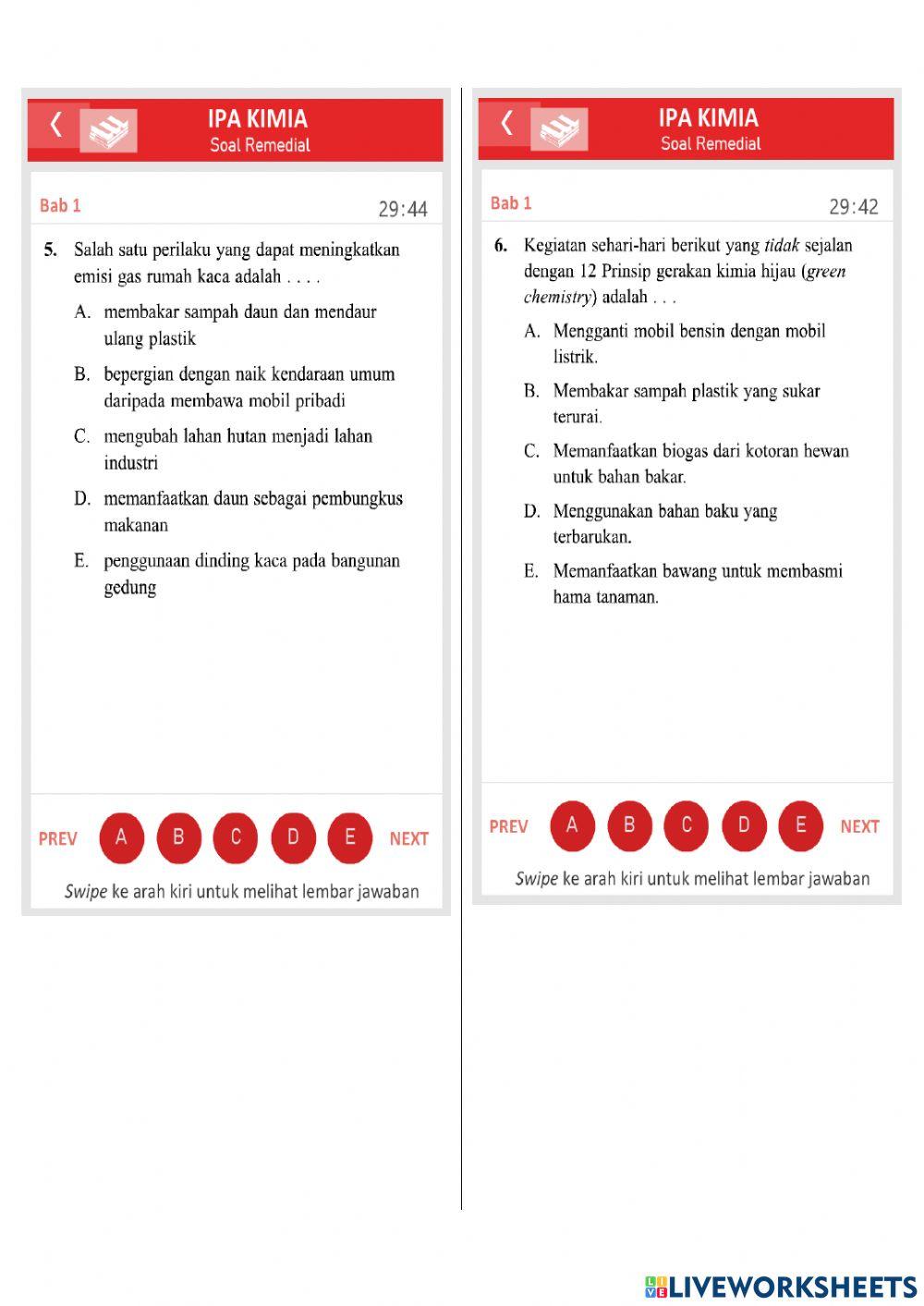 Evaluasi Bab I Kelas X