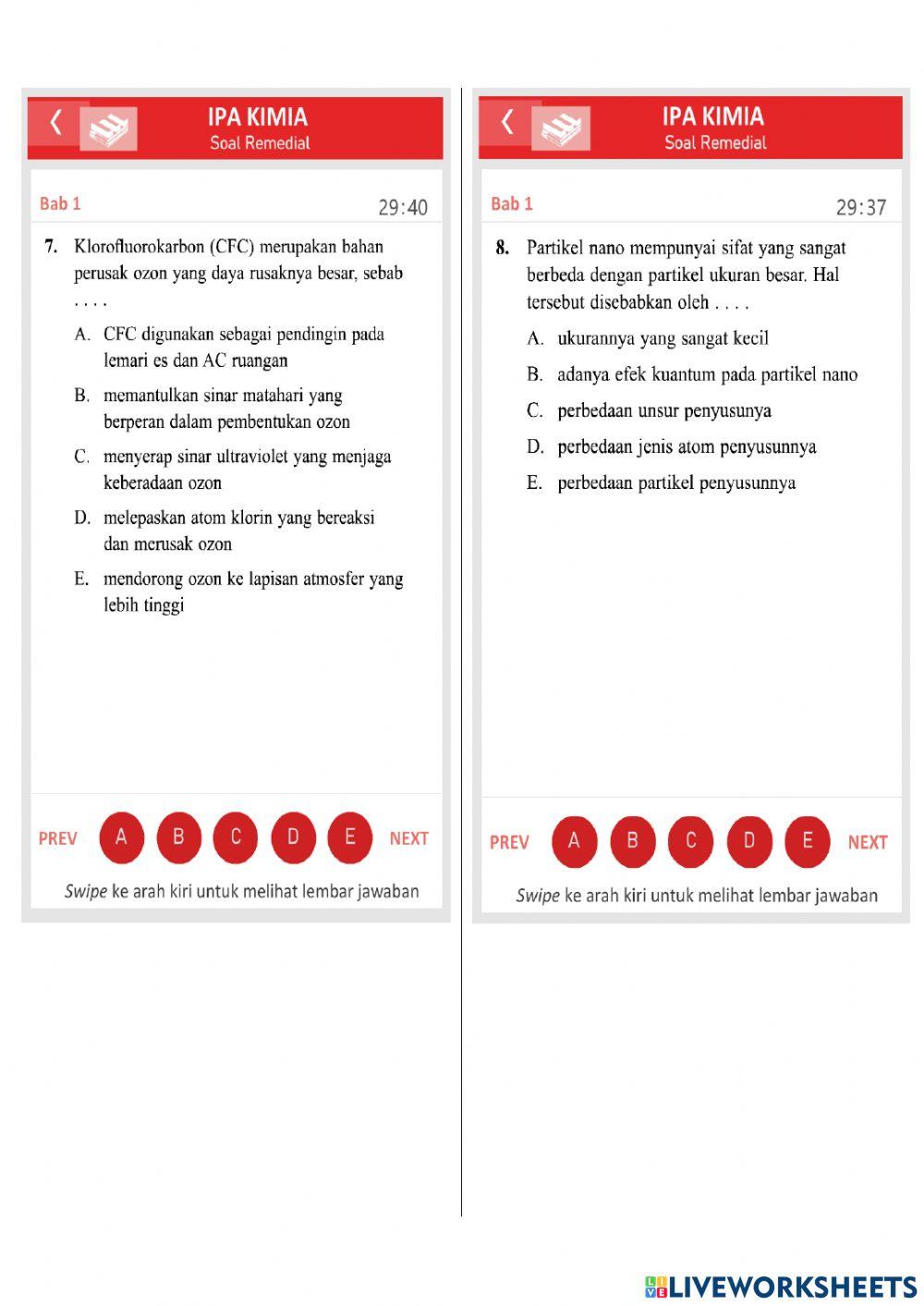Evaluasi Bab I Kelas X