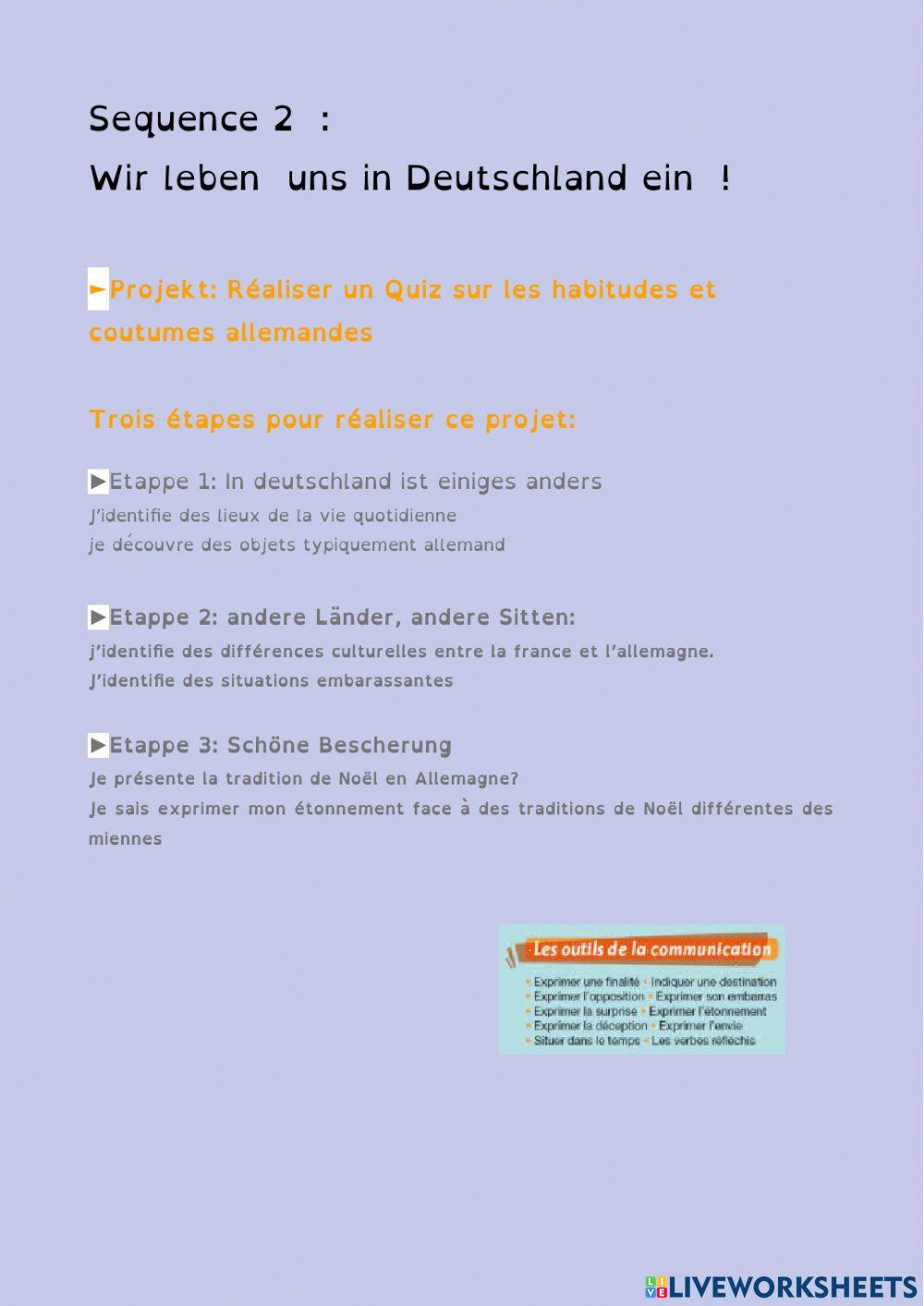 Du lebst dich in Deutschland ein