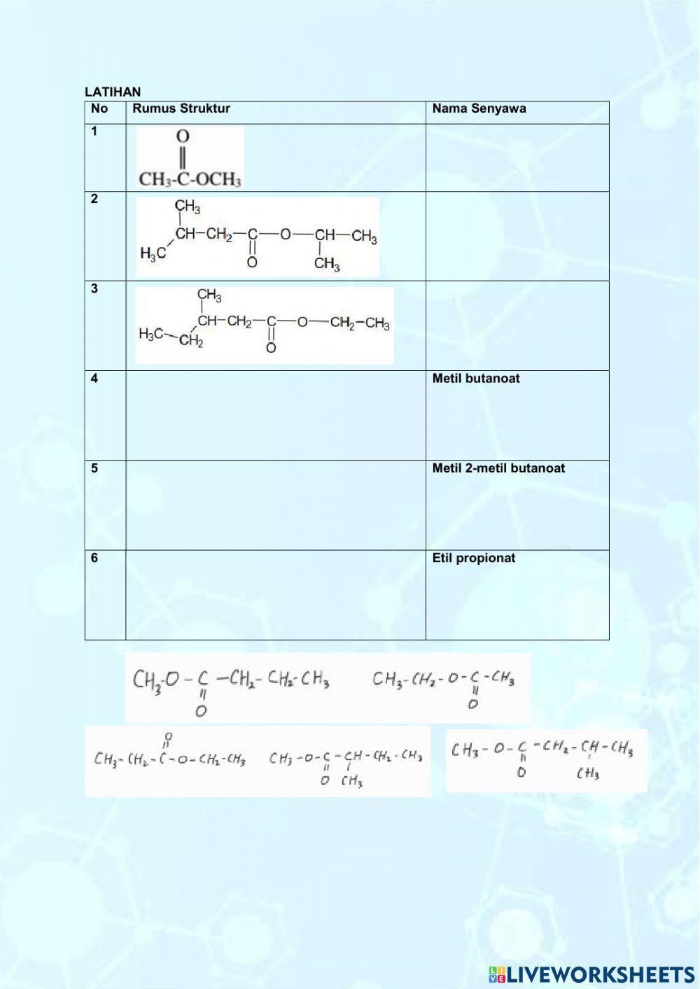 LKPD Senyawa asam alkanoat dan alkil alkanoat