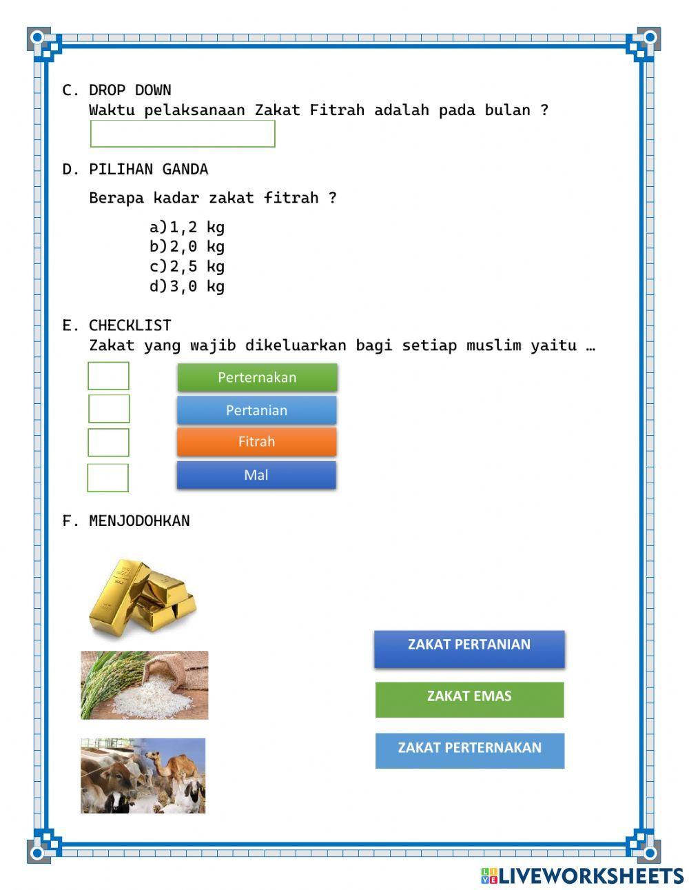 Zakat fitrah dan mal