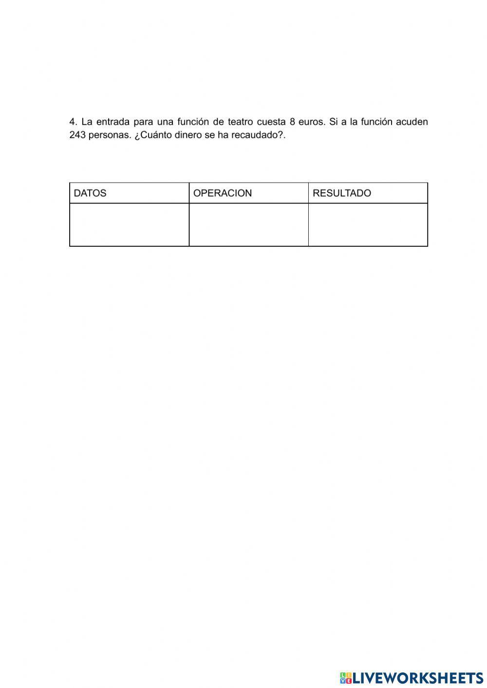 Examen matemáticas  adaptado 1º eso
