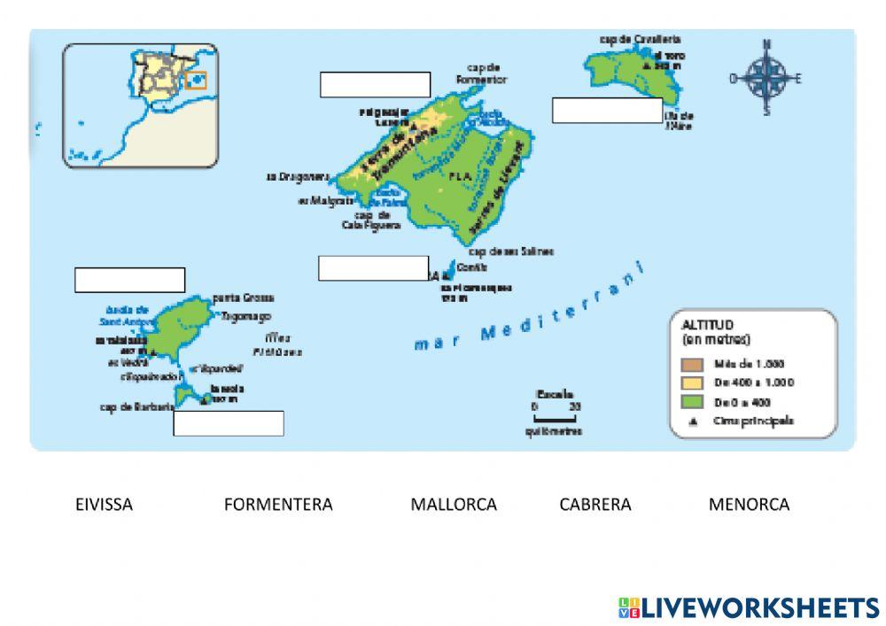 Relleu illes balears