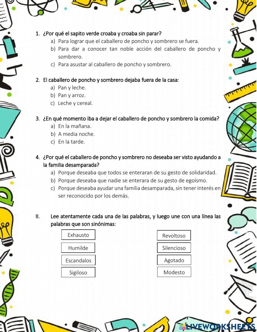 Guía Fabula- sinónimos y antónimos.