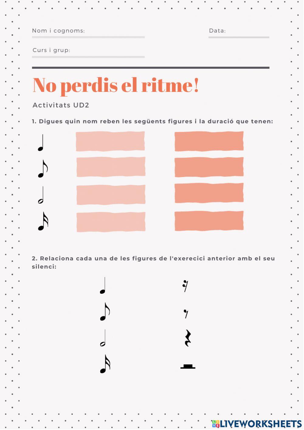 Activitats UD2: No perdis el ritme!
