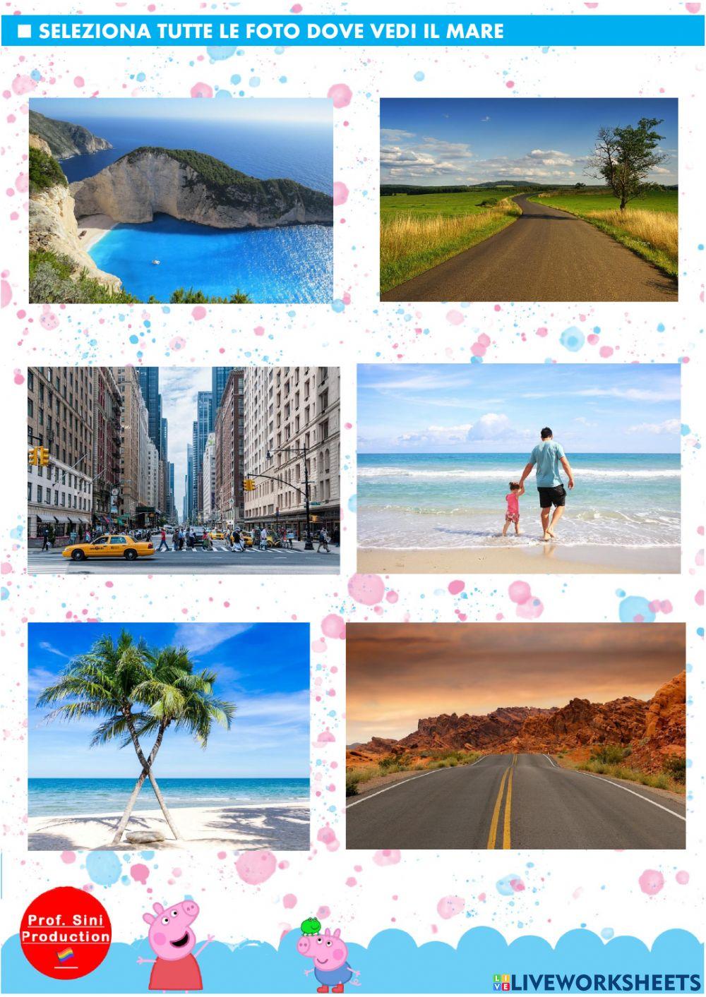 Paesaggi - montagna pianura collina mare