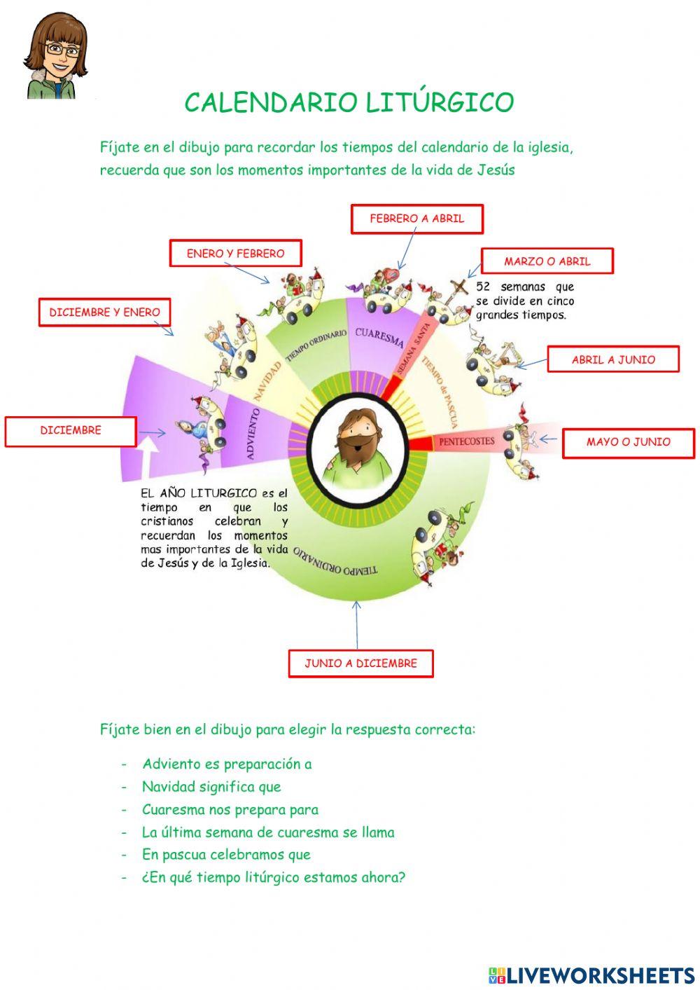 Calendario Litúrgico - Adviento 5º