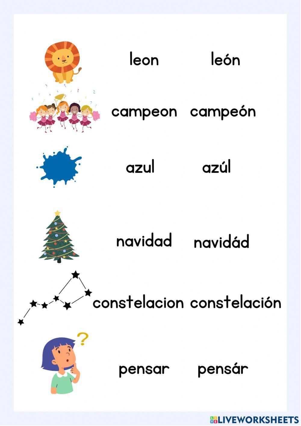 Acentuación palabras agudas