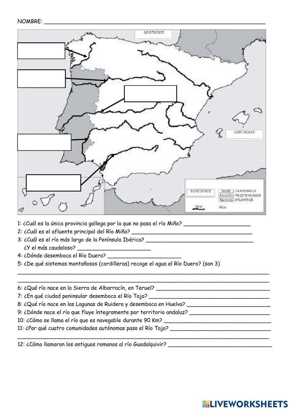 Ríos de la Vertiente Atlántica