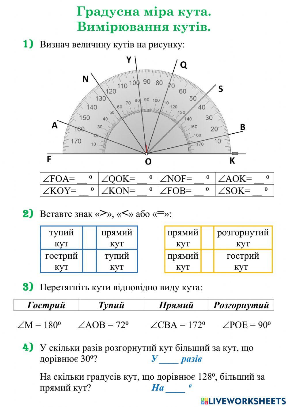 Вимірювання кутів
