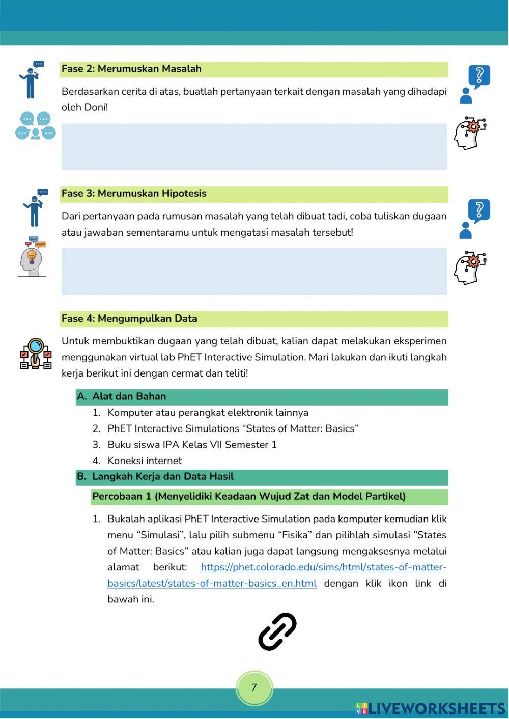 Wujud Zat, Model Partikel, dan Perubahannya Kegiatan 1 (Part 1)