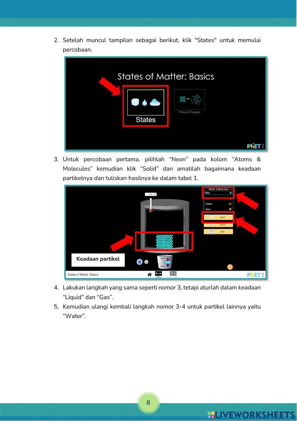 Wujud Zat, Model Partikel, dan Perubahannya Kegiatan 1 (Part 1)