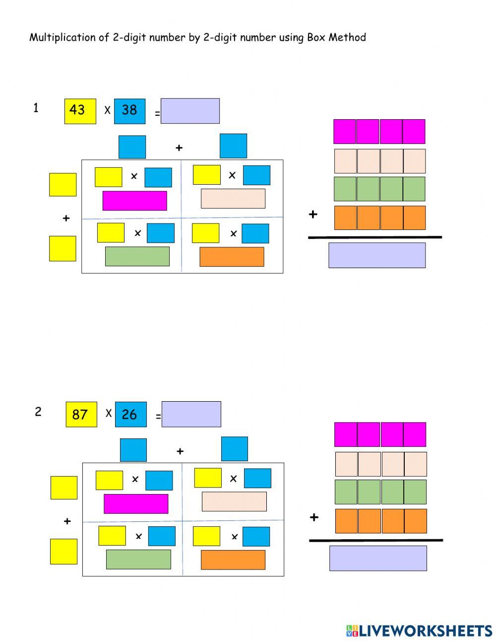 2-digit x 2-digit