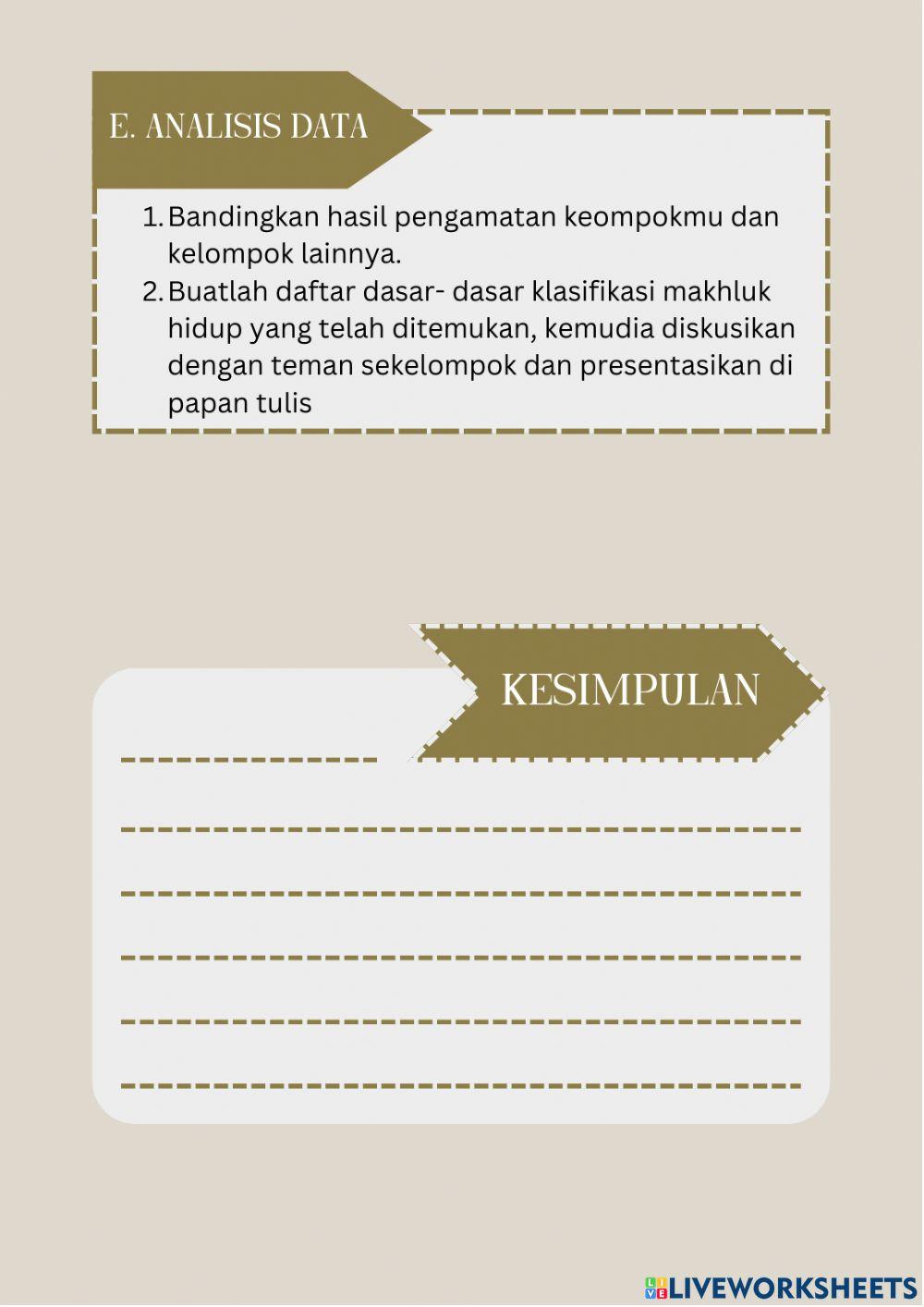 Klasifikasi Makhluk Hidup