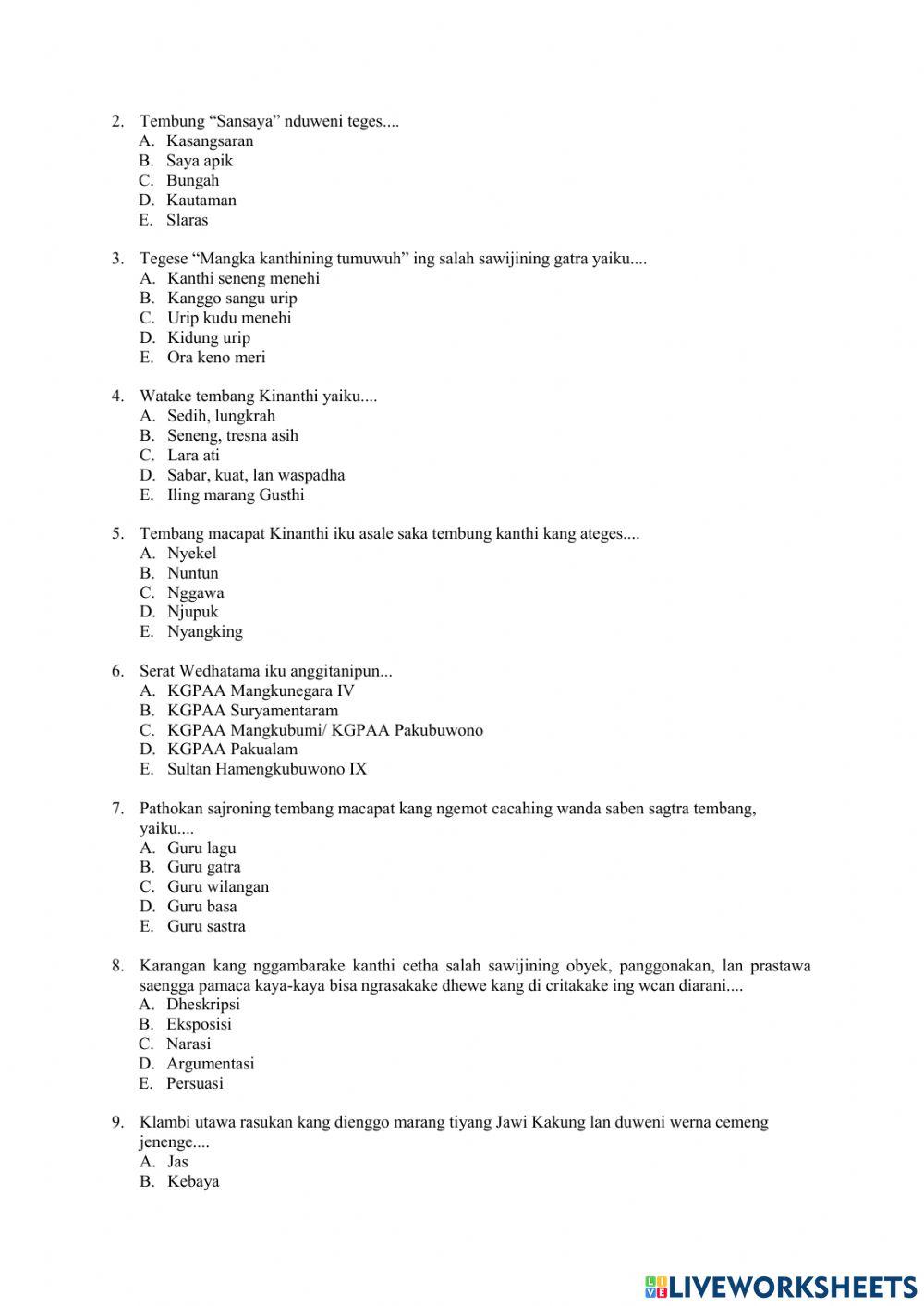 PAS Bahasa Jawa Kelas XII 22-23