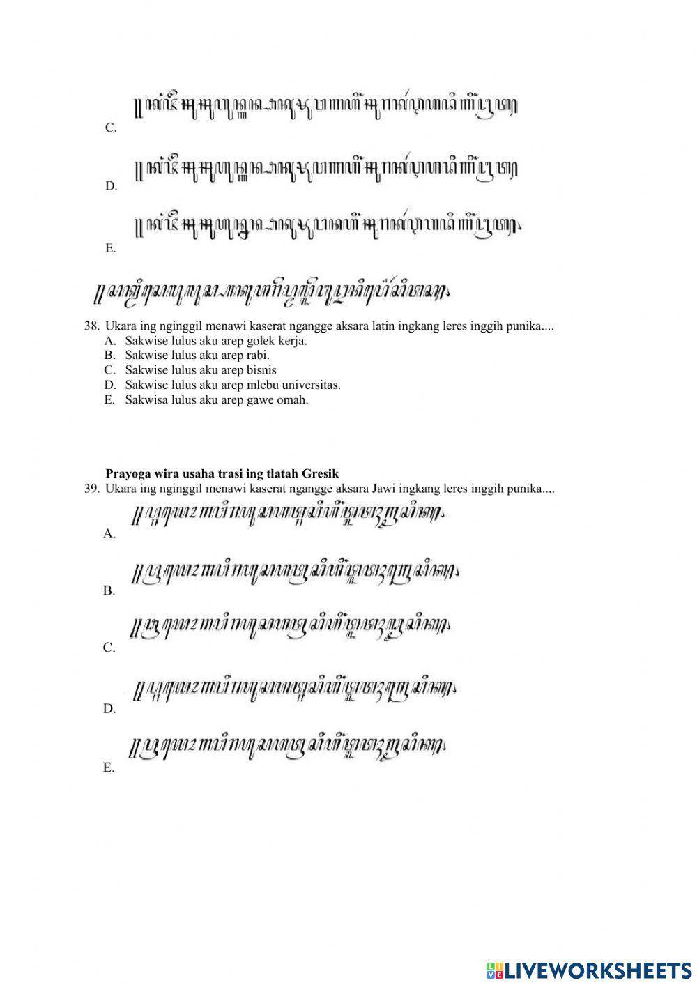 PAS Bahasa Jawa Kelas XII 22-23