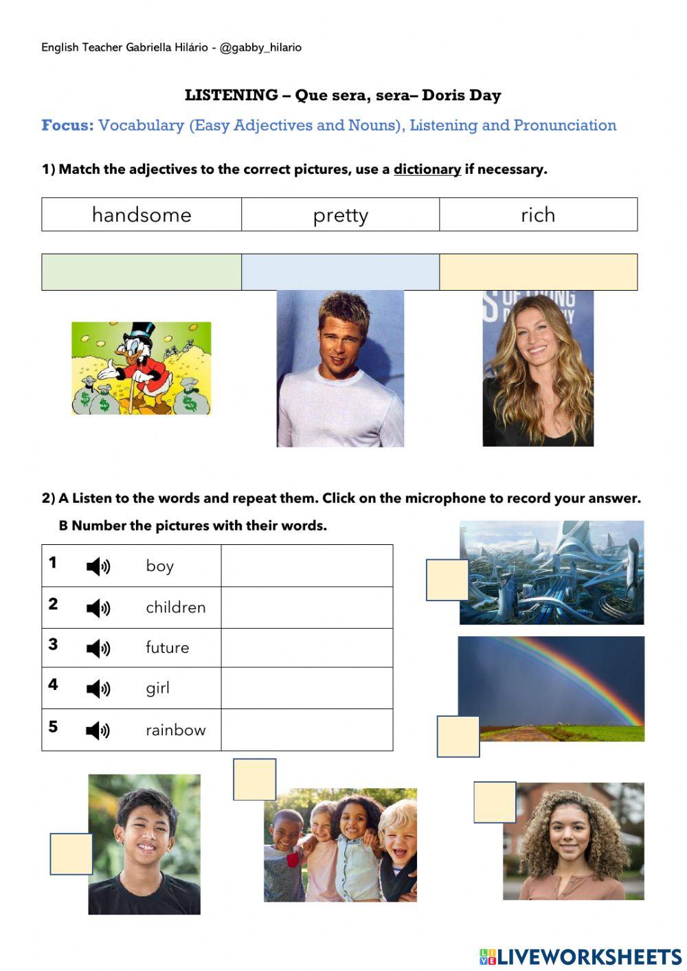 LISTENING – Que sera, sera– Doris Day