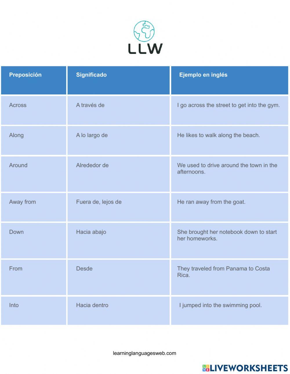 Move Prepositions Move Prepositions