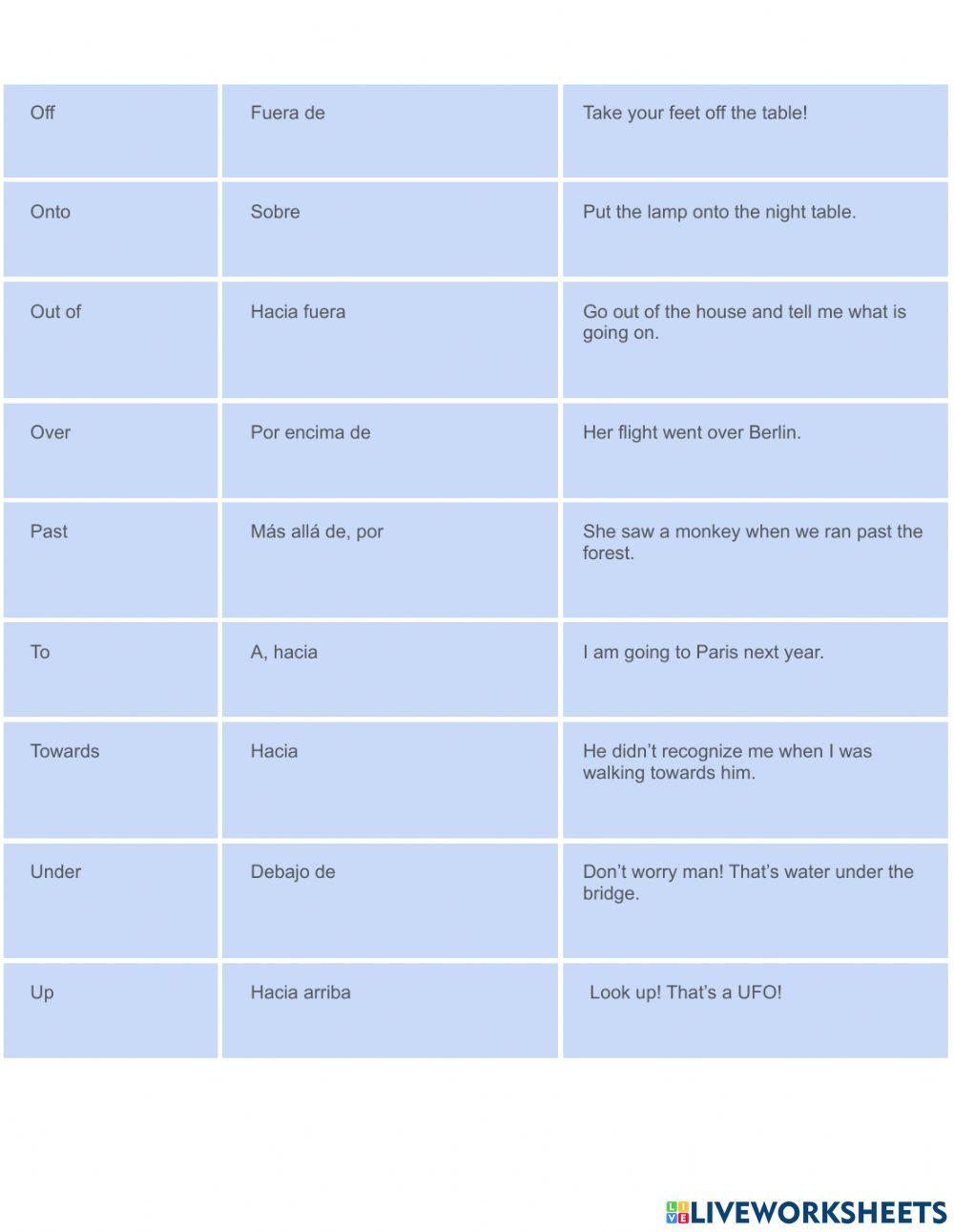 Move Prepositions