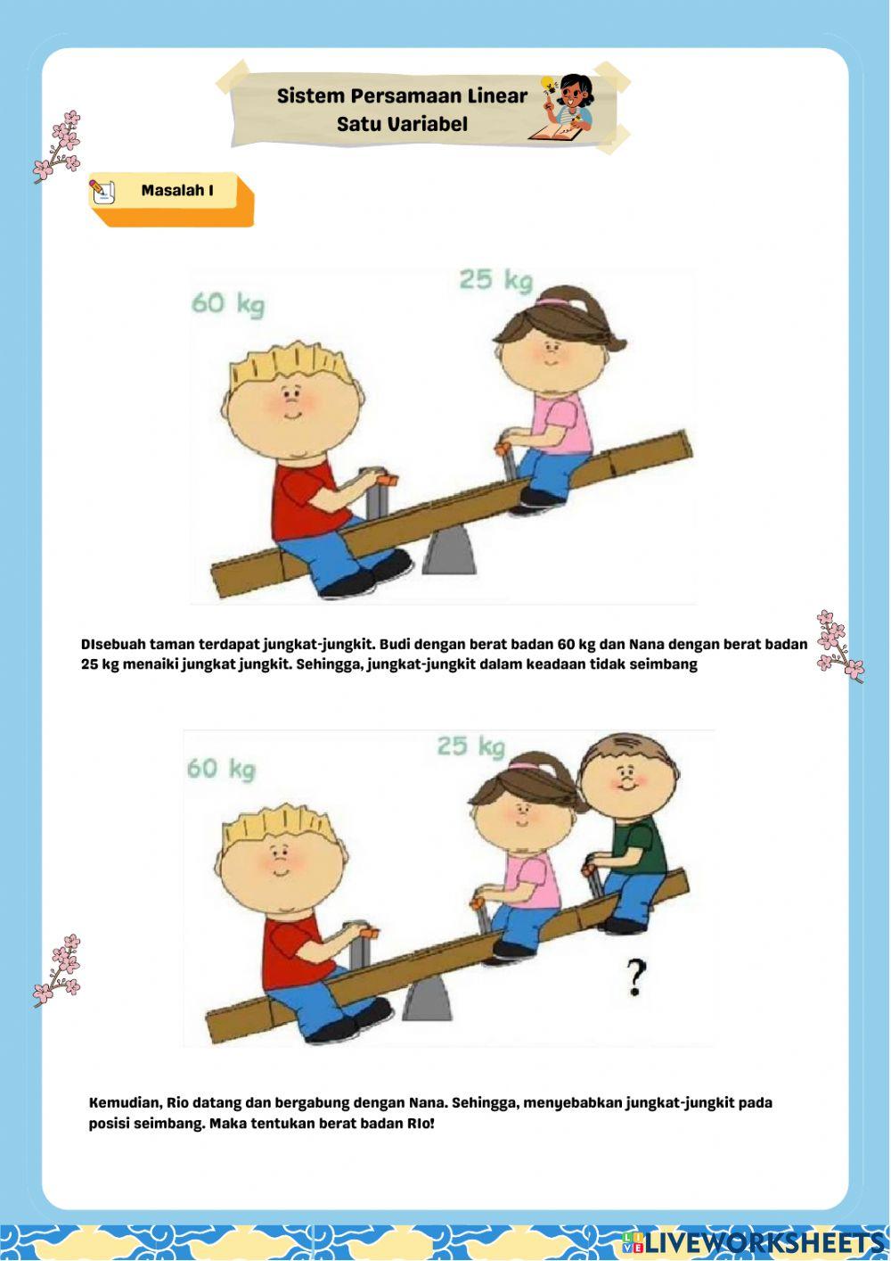 Persamaan Linear Satu Variabel