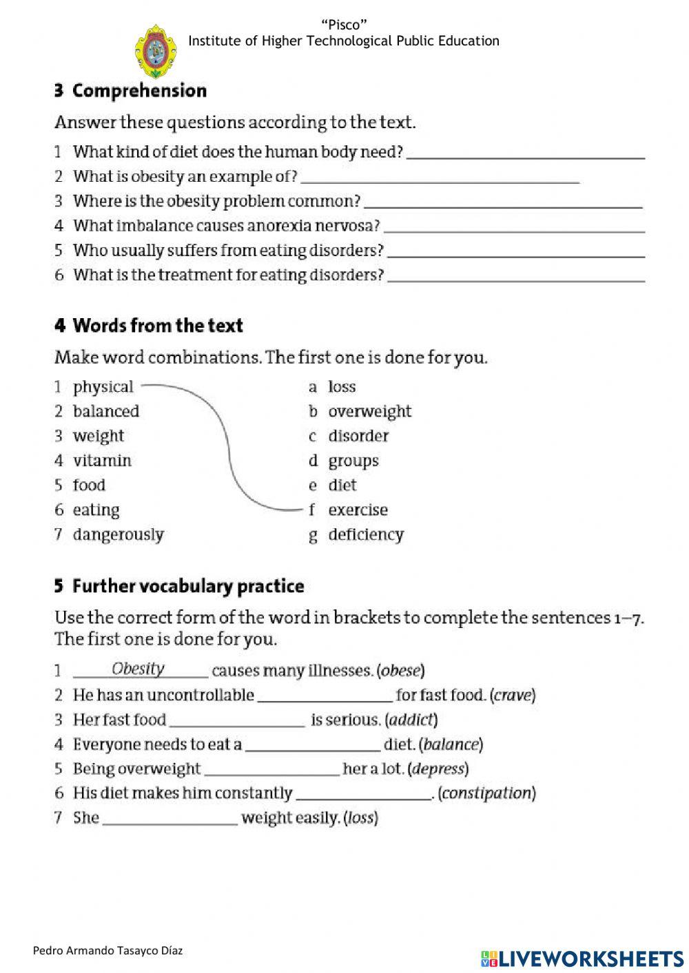 Nutrition and obesity