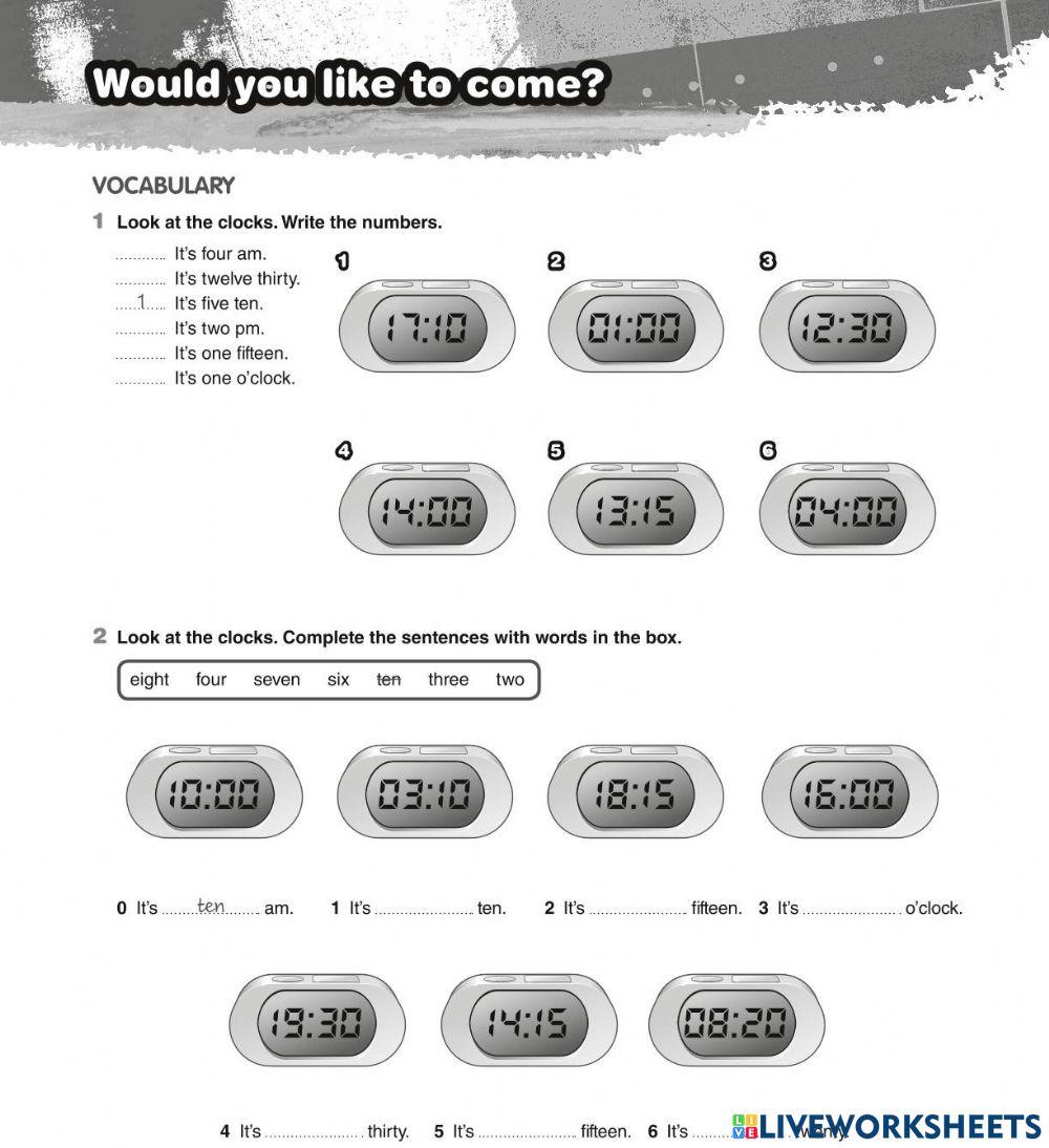 Prepare 1 Unit 6. Time