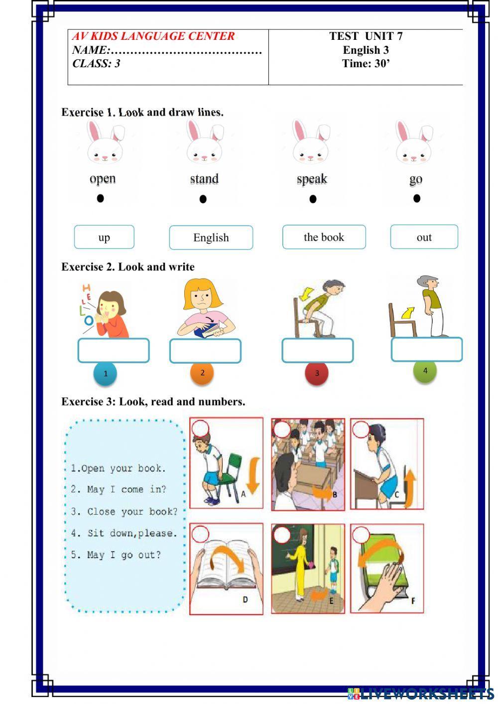 PBT Test Unit 7 (E3) Mrs.Thuy