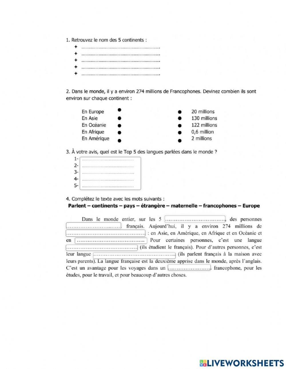 La langue française