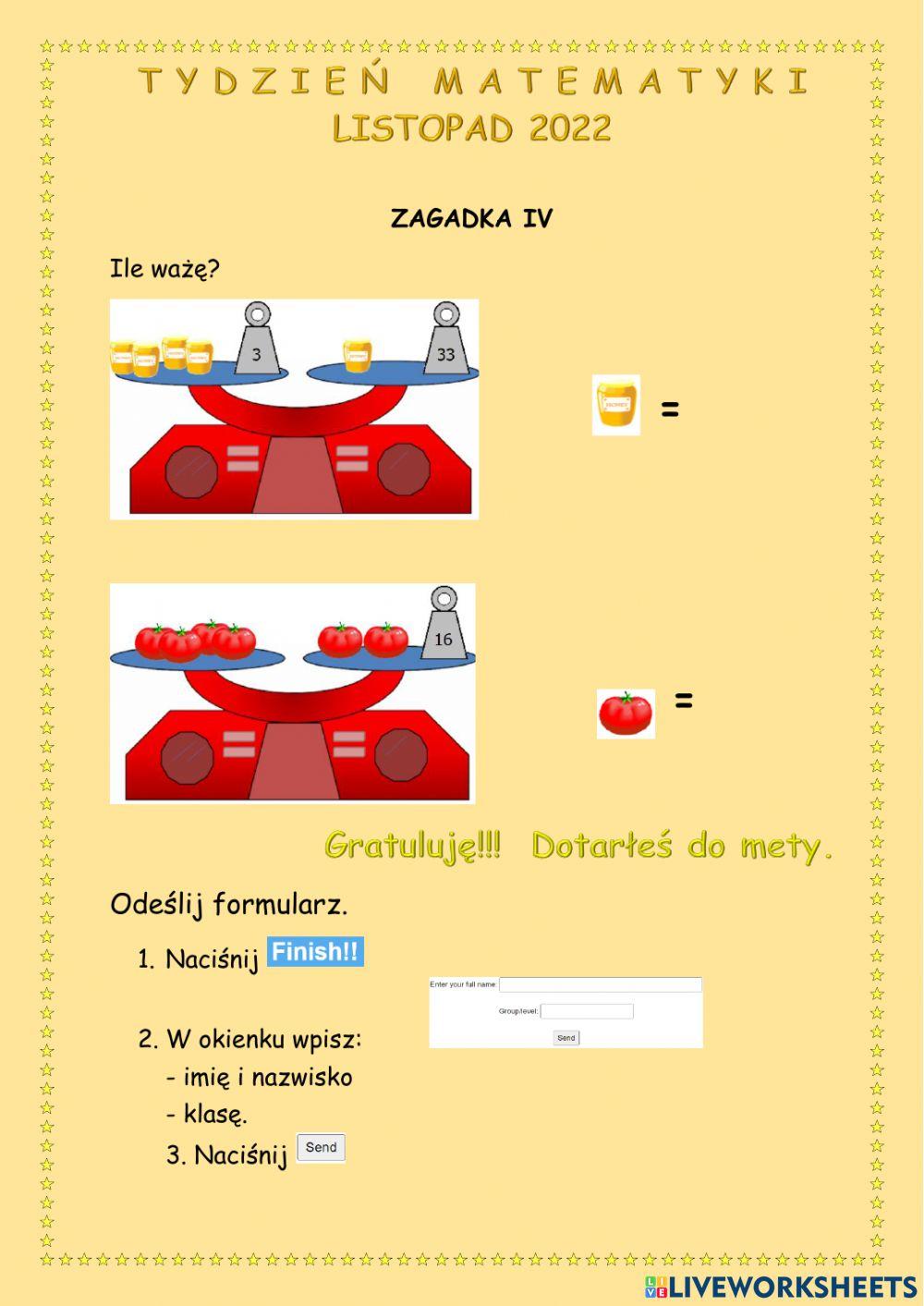 Tydzień matematyki 22