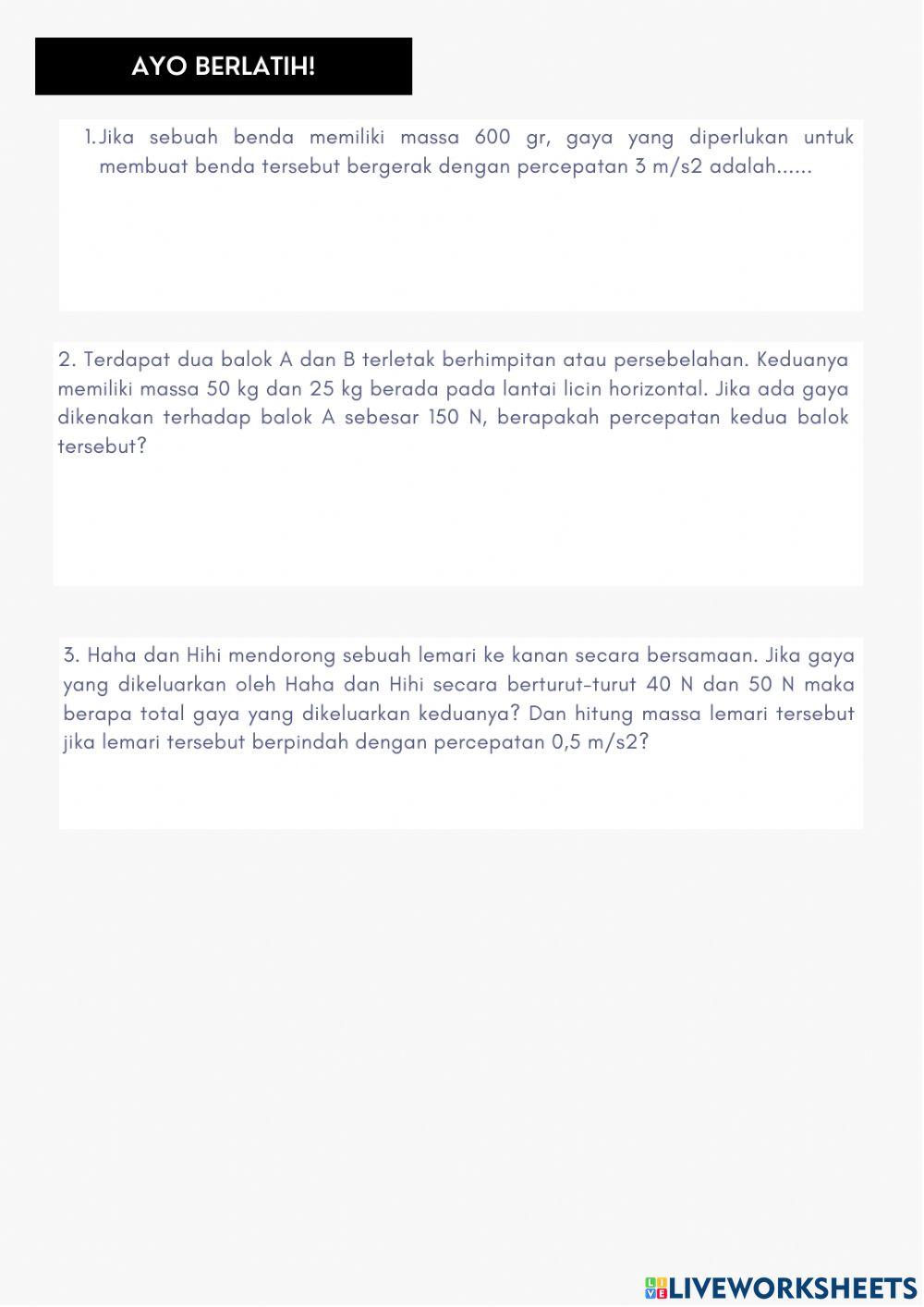 FIX GAYA DAN HUKUM NEWTON 2