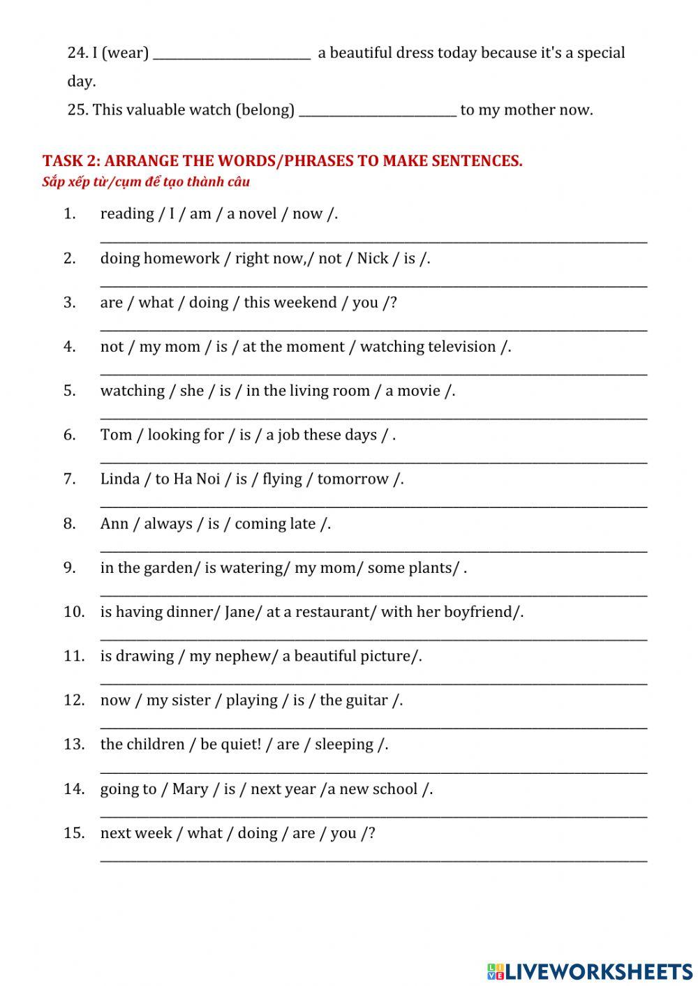 Present continuous 3