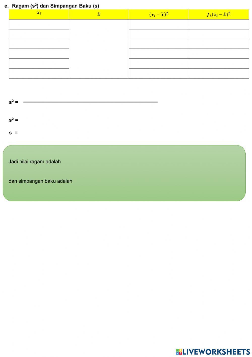 Ulangan ststistika tipe a