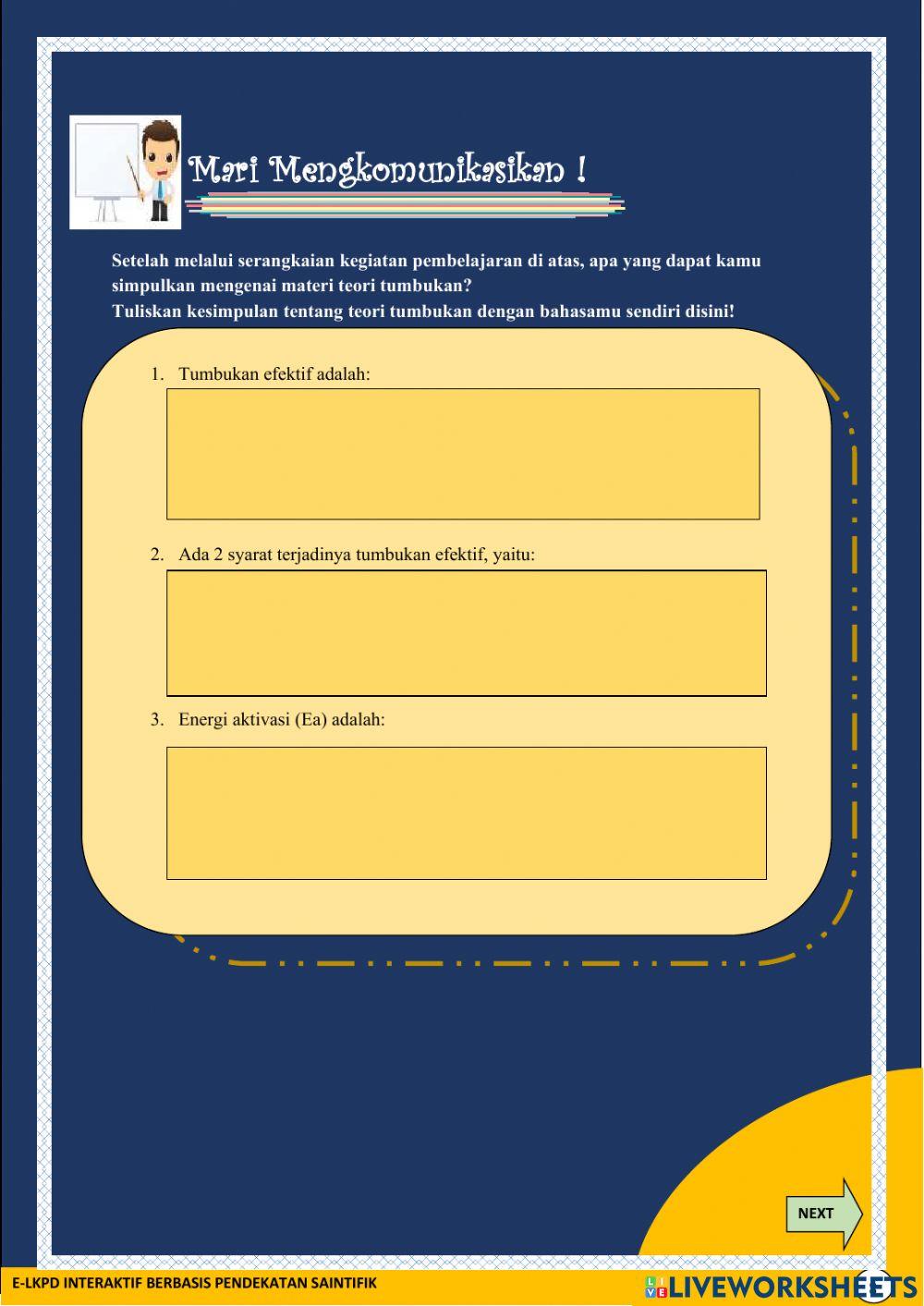 Teori Tumbukan Bagian I