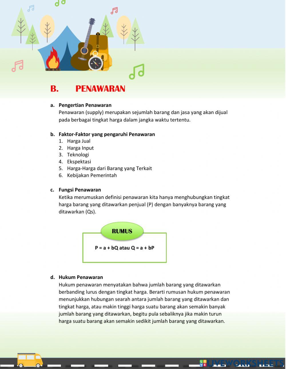 Permintaan &Penawaran