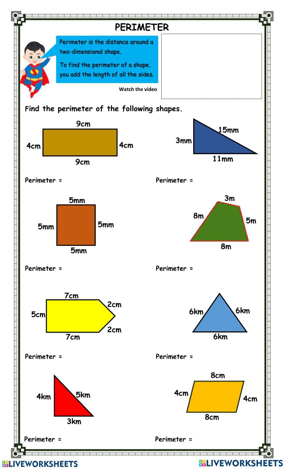 Perimeter LiveWorksheets 2215370 Perimeter LiveWorksheets 2215370