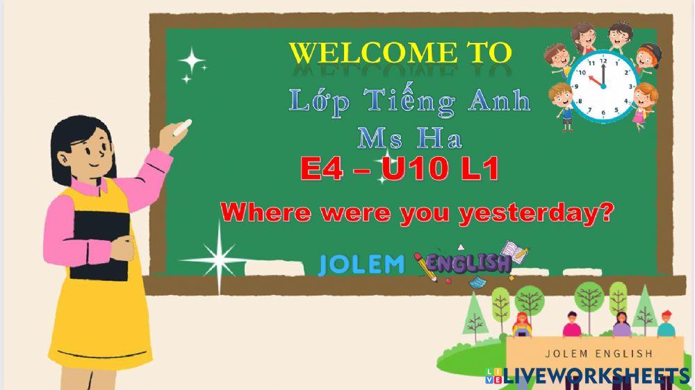 E4 u10 l1 - new words