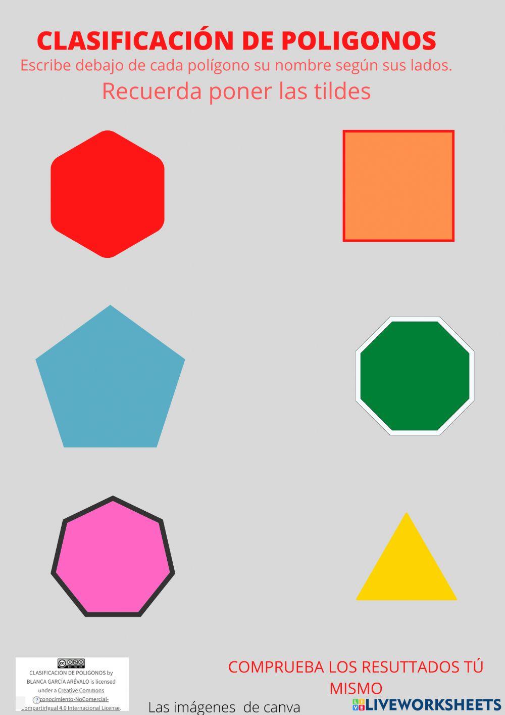 Clasificación polígonos
