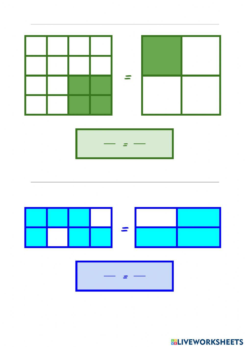 Fracciones equivalentes