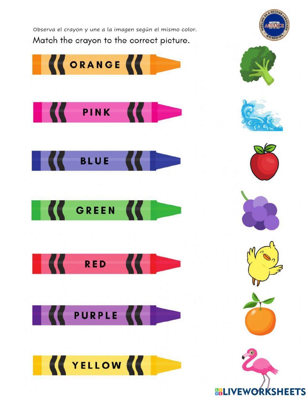 The colors 2215746 | mariasol1392 | Live Worksheets