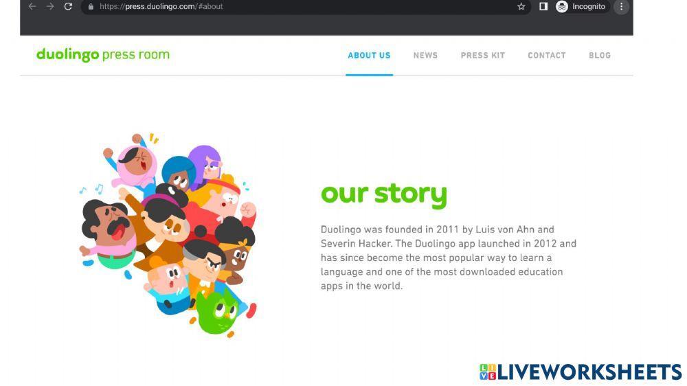 Answer questions about DuoLingo