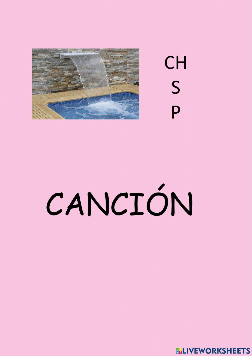 Primera letra. piscina