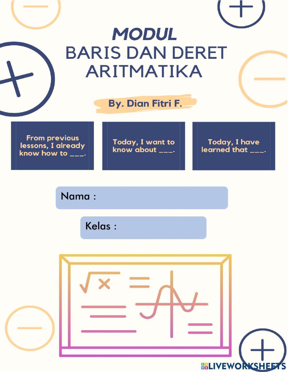 LKPD Barisan dan Deret Aritmatika