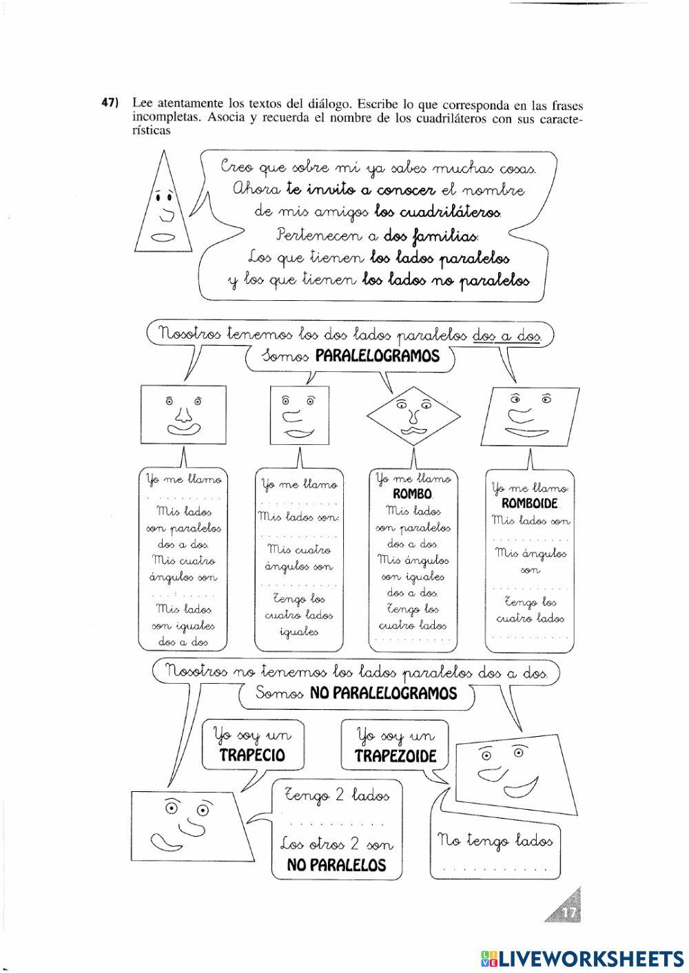 Cuadriláteros paralelogramos