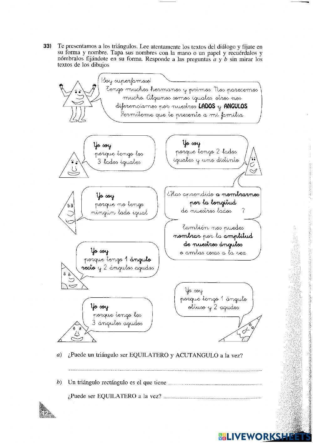 Clases de triángulos